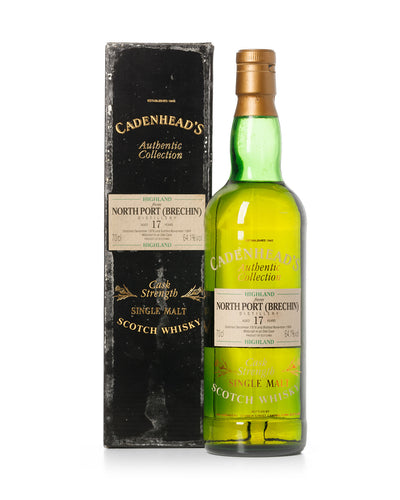 North Port Brechin 1976 17 Year Old Cadenhead's Authentic Collection Bottled 1994 With Original Box