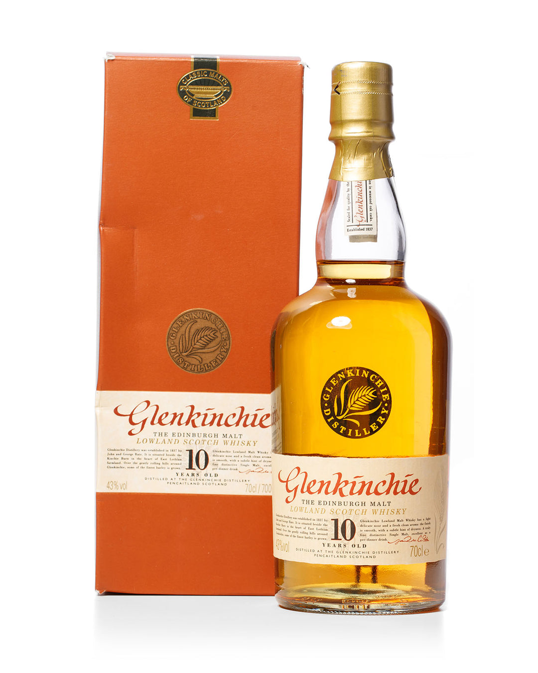 Glenkinchie 10 Year Old With Original Box