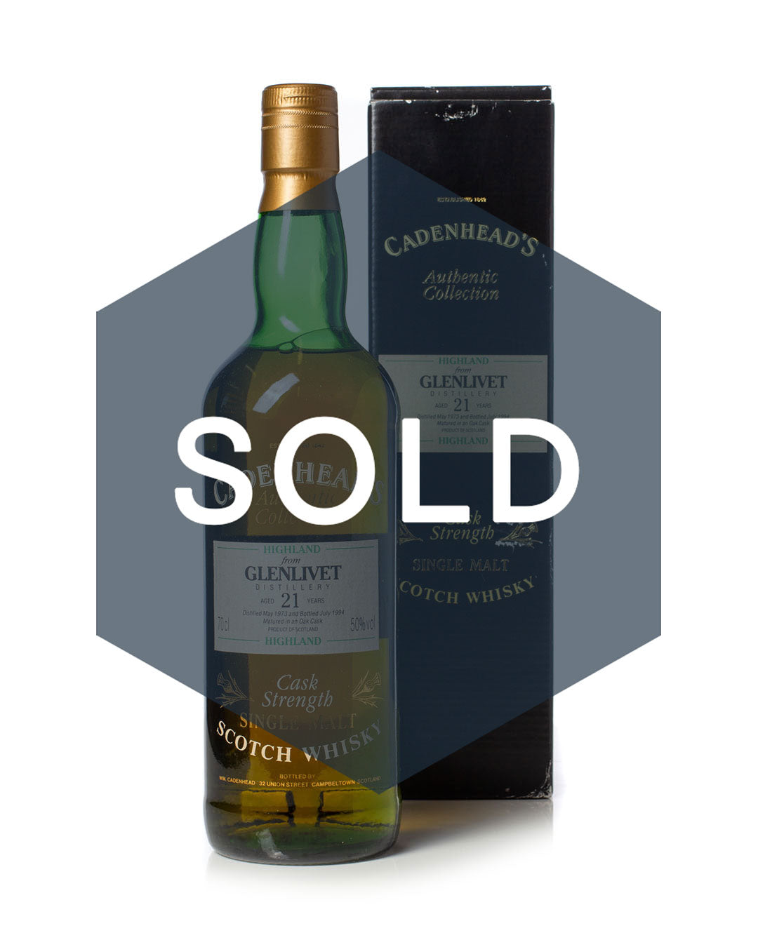 Glenlivet 1973 21 Year Old Cadenhead's Authentic Collection