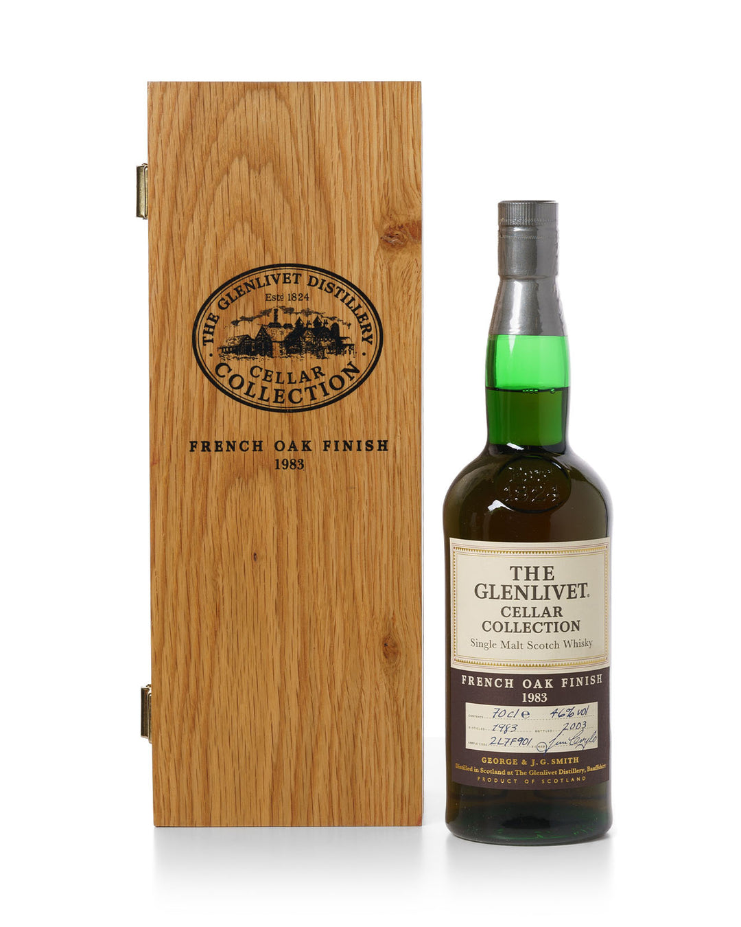 Glenlivet 1983 French Oak Finish Cellar Collection With Original Wooden Box