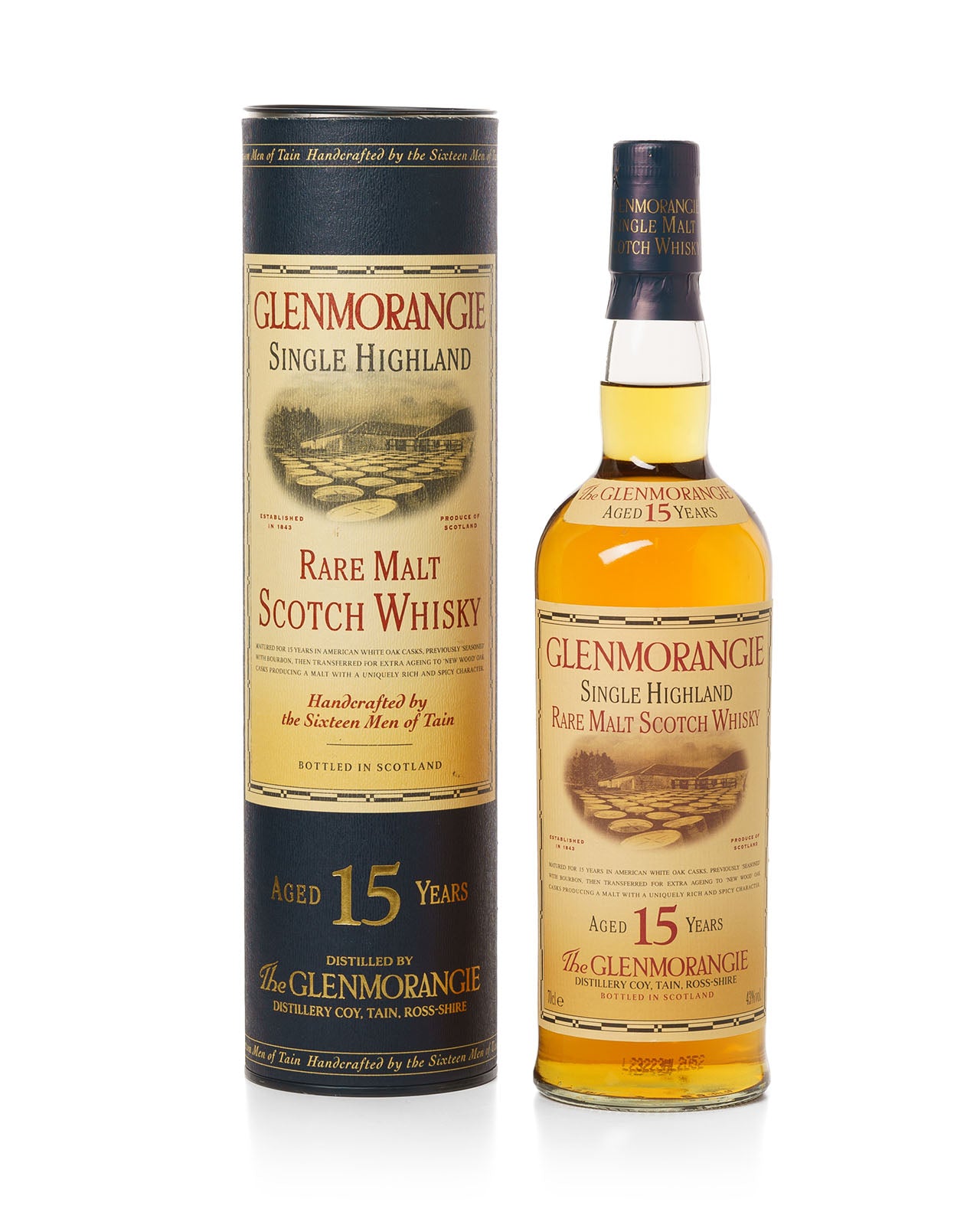 Glenmorangie 15 Year Old Bottled 2000s With Original Tube – Mark