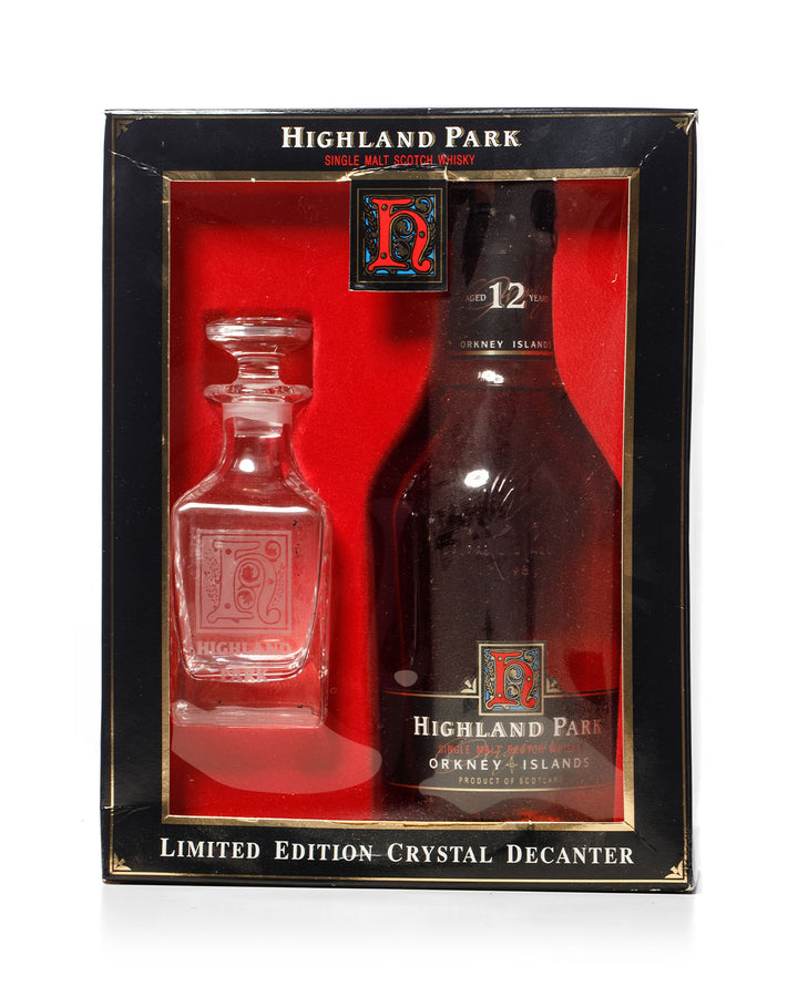 Highland Park 12 Year Old Crystal Decanter Set in Original Box