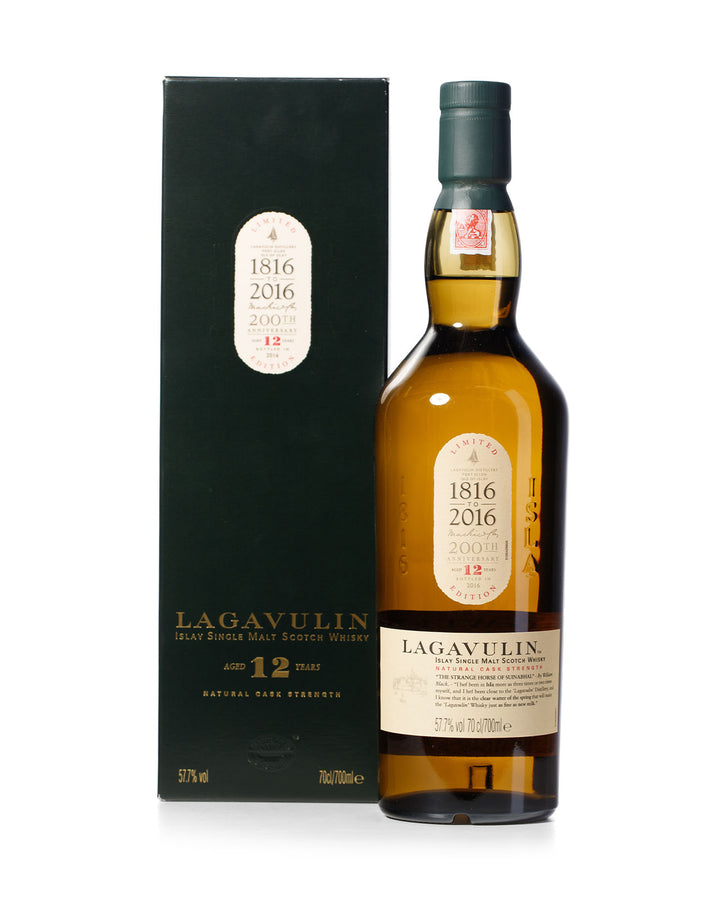 Lagavulin 12 Year Old 200th Anniversary Bottled 2016 With Original Box
