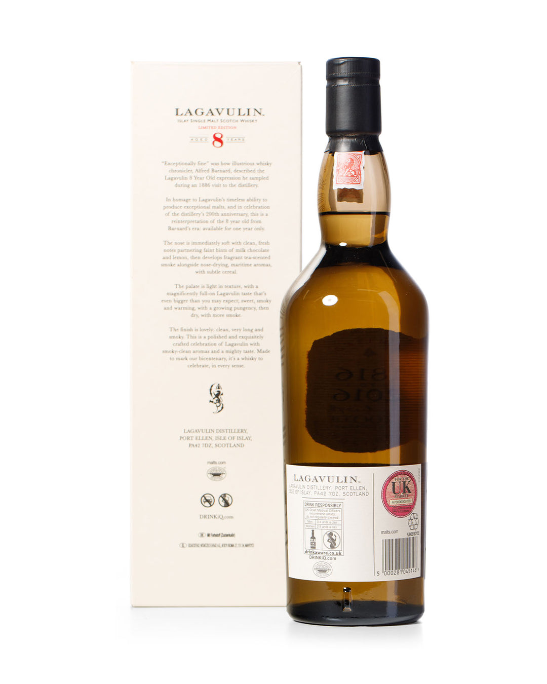 Lagavulin 8 Year Old 200th Anniversary Bottled 2016 With Original Box