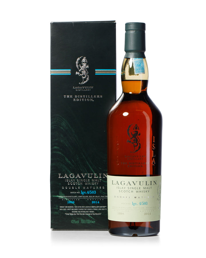 Lagavulin 1998 Distillers Edition Bottled 2014 With Original Box