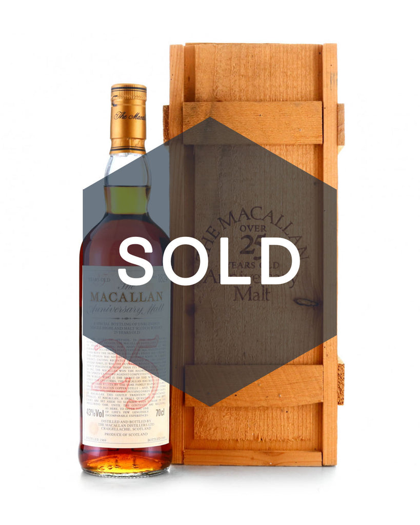 Macallan 1969 - 25 Year Old Anniversary Malt - Bottled 1995
