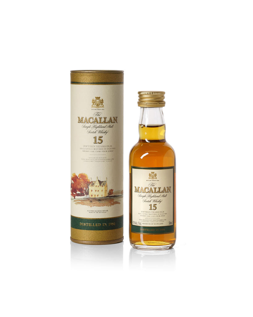 Macallan 1984 15 Year Old Miniature With Original Tube – Mark Littler
