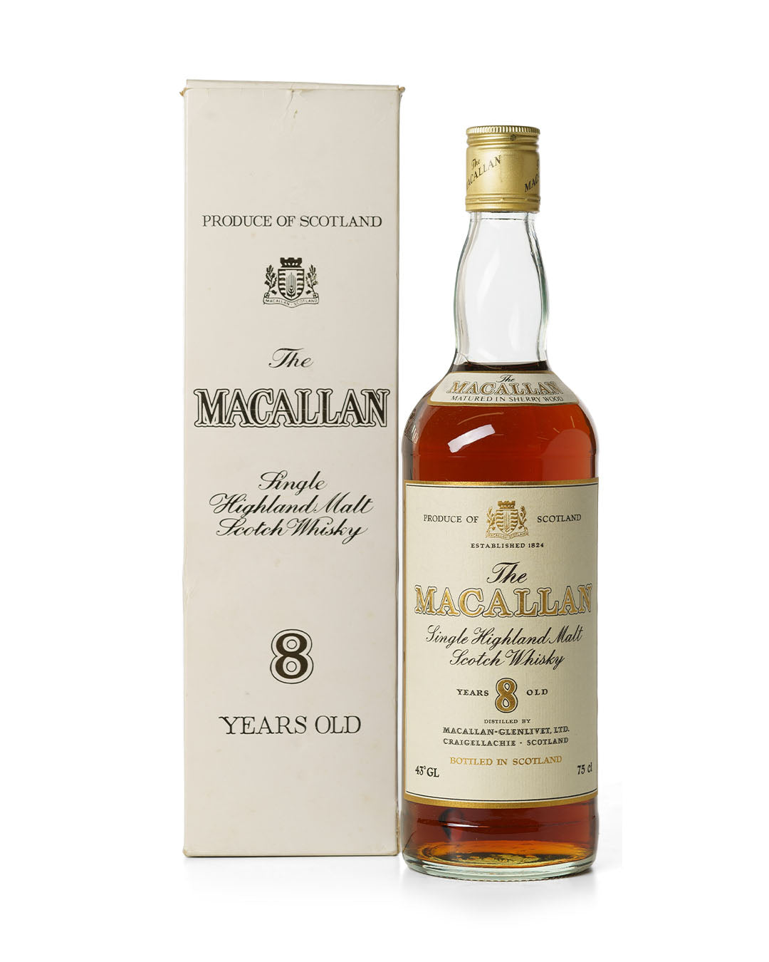 Macallan 8 Year Old 75cl With Original Box