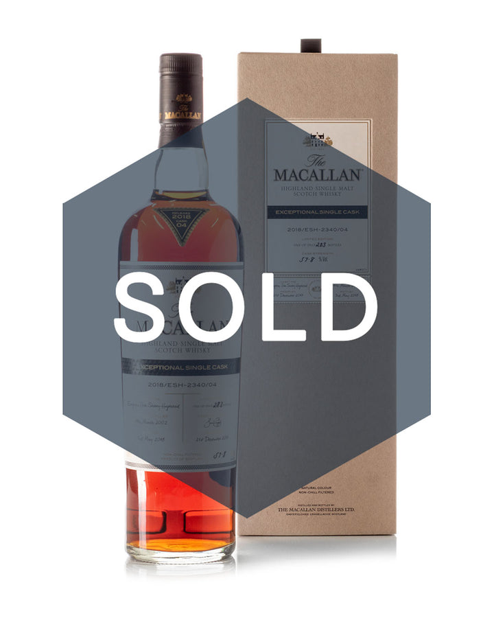 Macallan Exceptional Single Cask 2018