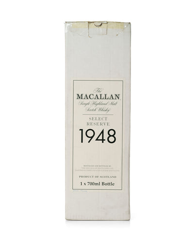 Macallan 1948 51 Year Old Select Reserve Bottled 1999 With Original Tube and Wooden Box and