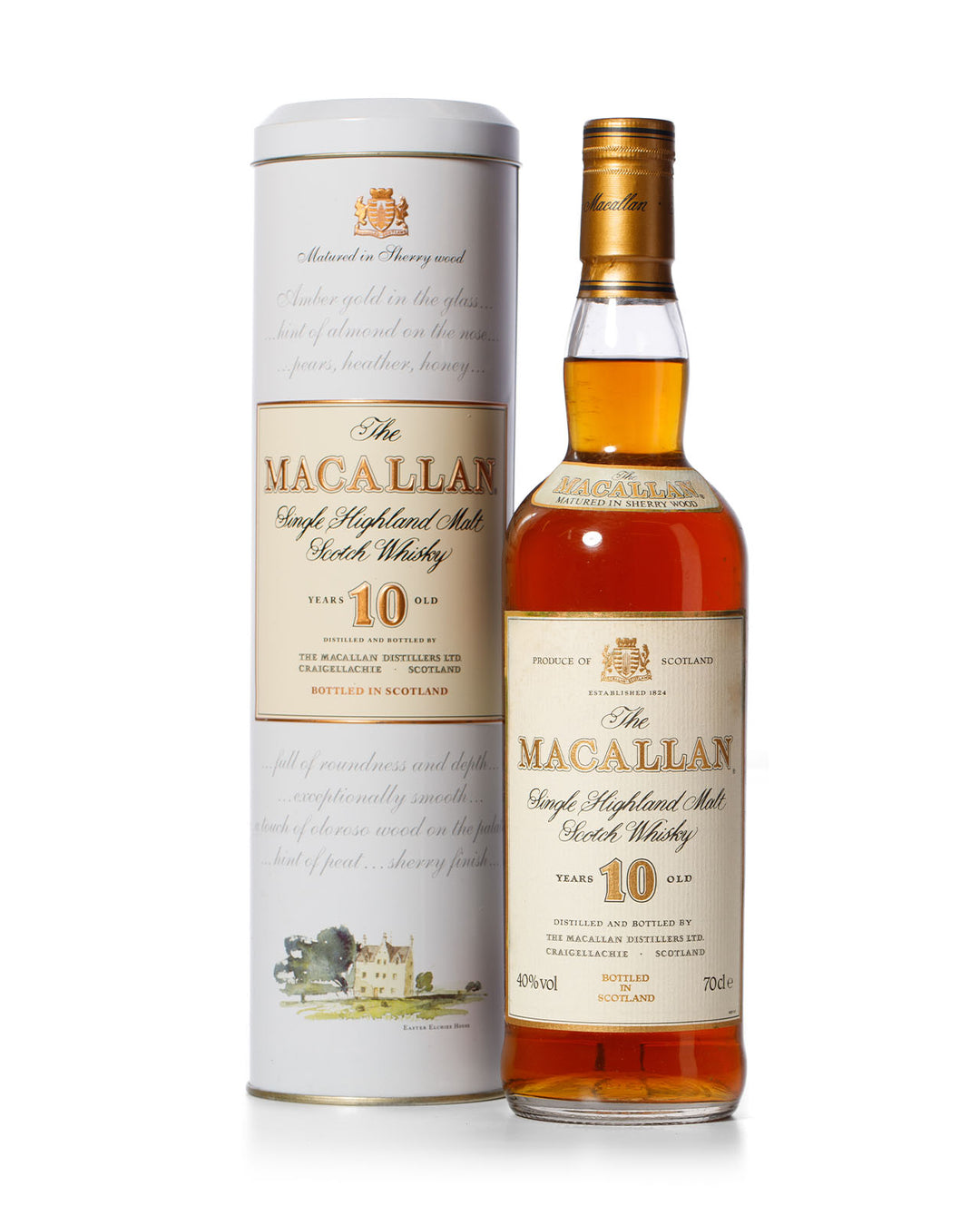 Macallan 10 Year Old Bottled 1990s Limited Edition With Tin