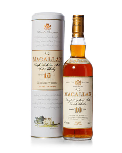Macallan 10 Year Old Bottled 1990s Limited Edition With Tin