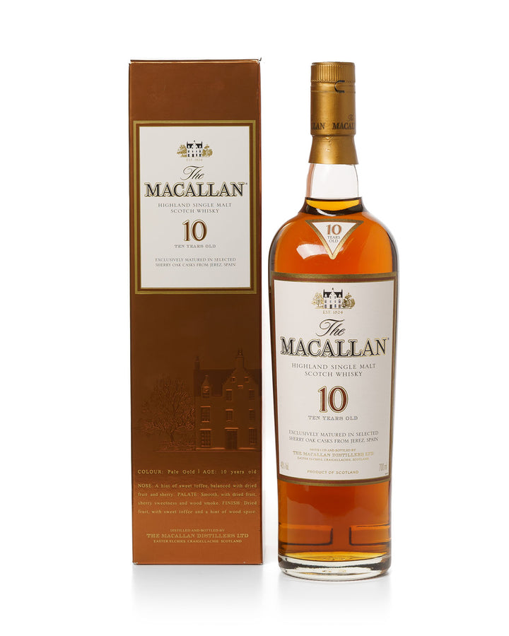 Macallan 10 Year Old Sherry Cask Official Bottling With Original Box