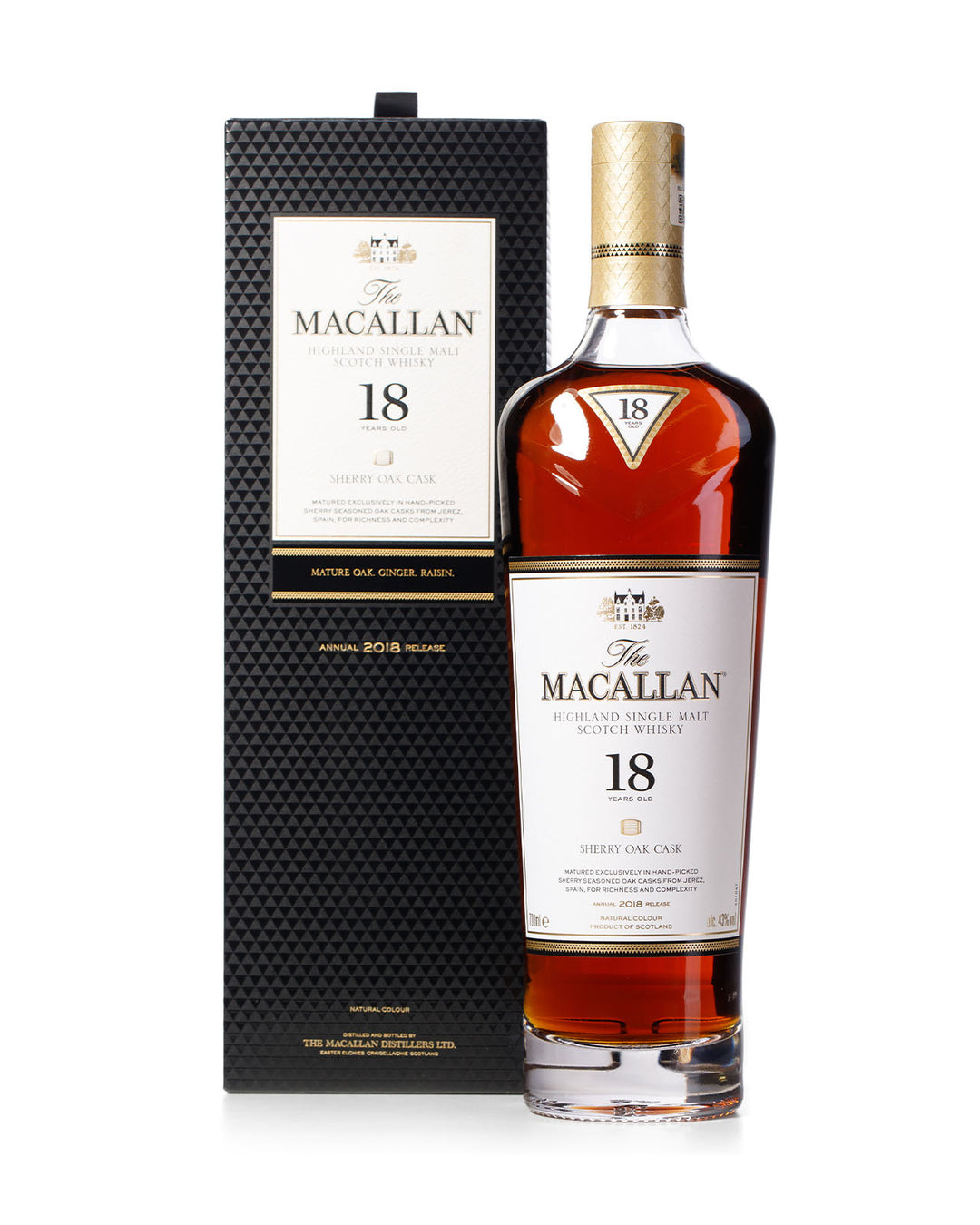 Macallan 18 Year Old 2018-2022 Vertical With Original Boxes
