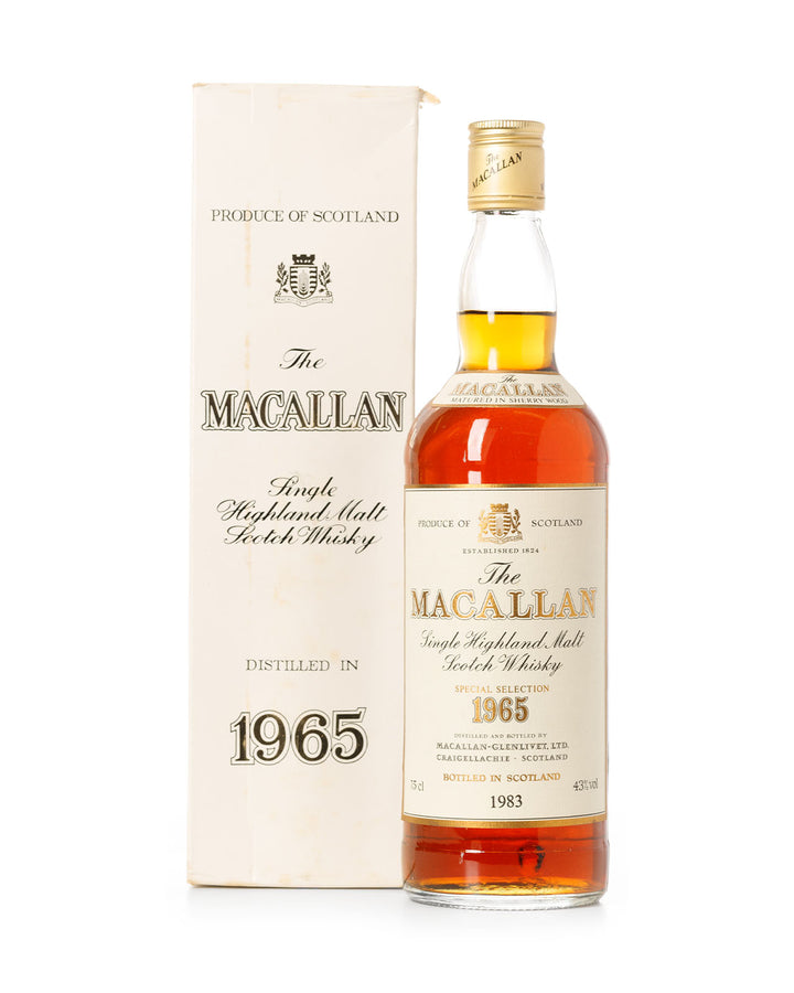 Macallan 1965 Special Selection Bottled 1983 With Original Box