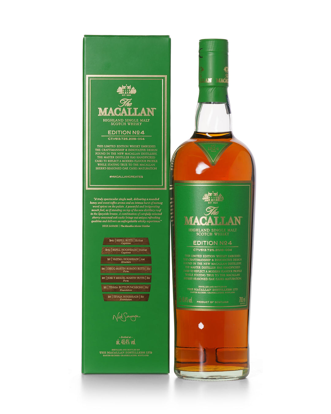 Macallan Edition Series Set With Original Boxes - No. 1 - No. 6