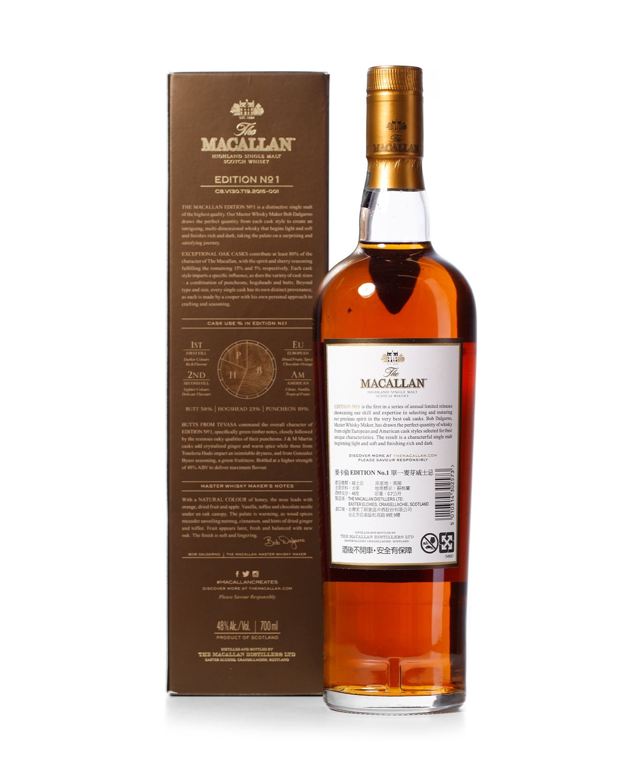 ウイスキー The Macallan Edition No. 6 700ml 48% The Macallan Edition No. 6 Single Malt Scotch Whisky: Buy