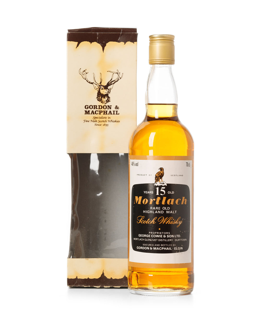 Mortlach 15 Year Old Rare Old Highland Malt Gordon & Macphail With Original Box