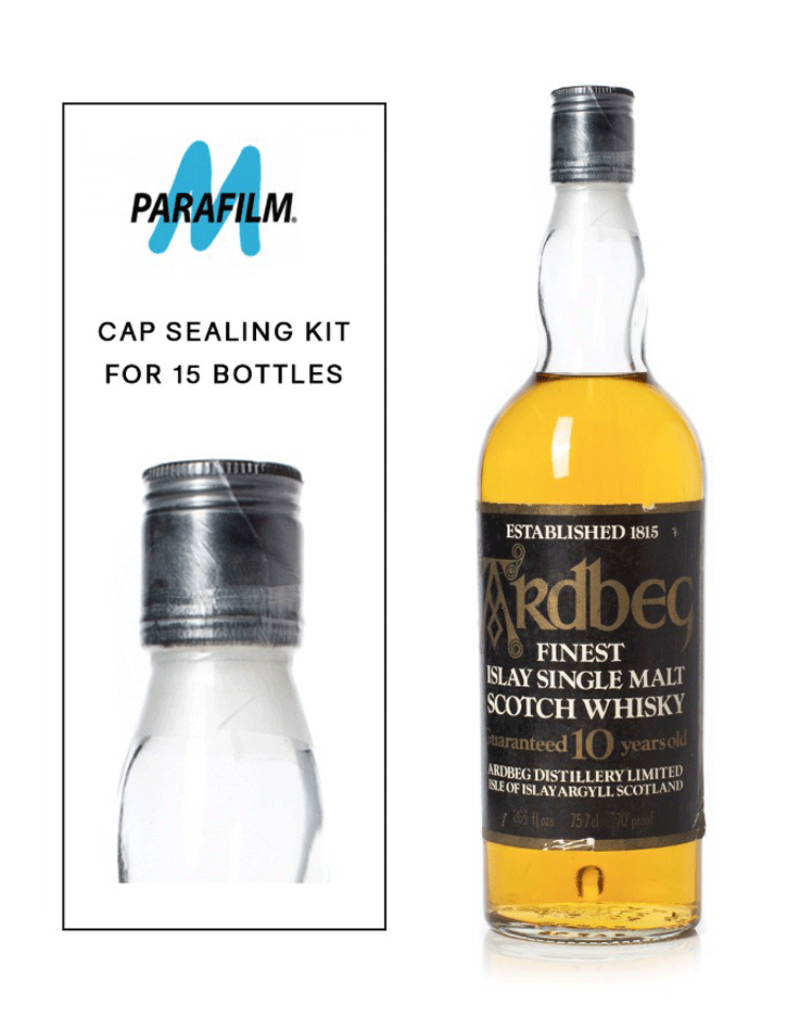 Parafilm Whisky Bottle Sealing Kit - 15 Bottles Kit