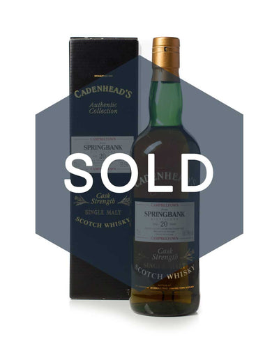 Springbank 1972 20 year old Cadenhead’s Authentic Collection