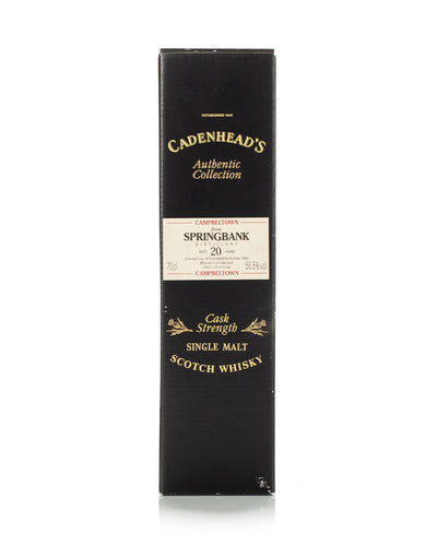 Springbank 1972 cadenhead-20 year old with box