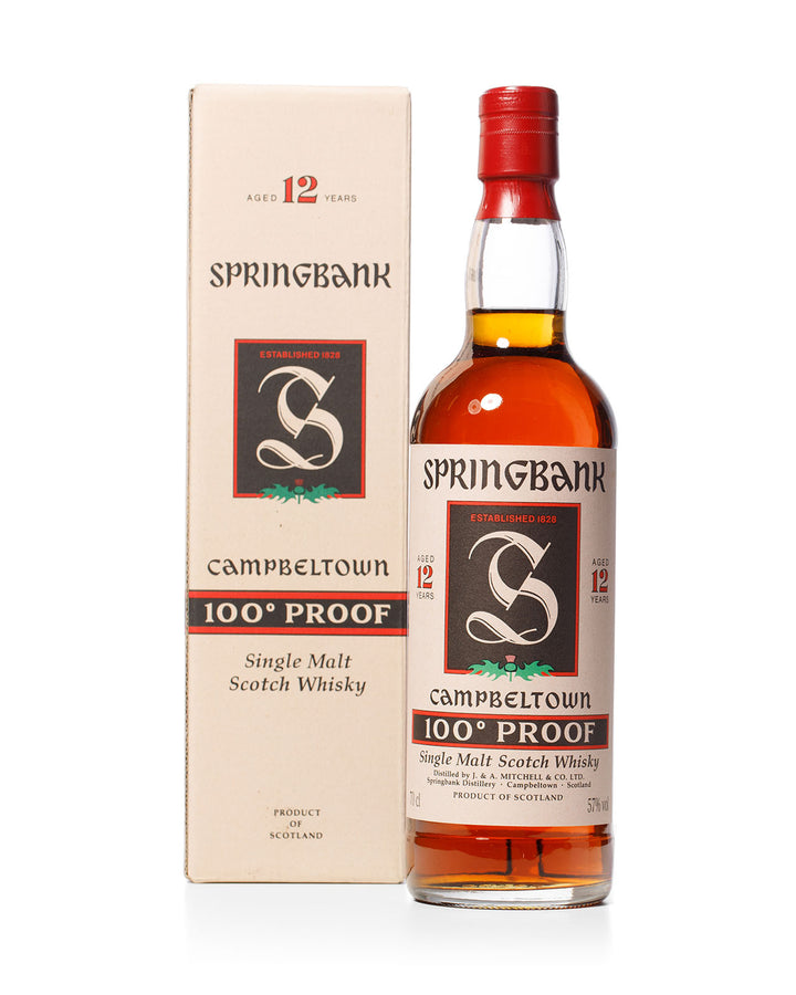 Springbank 12 Year Old Green Thistle 100 Proof With Original Box