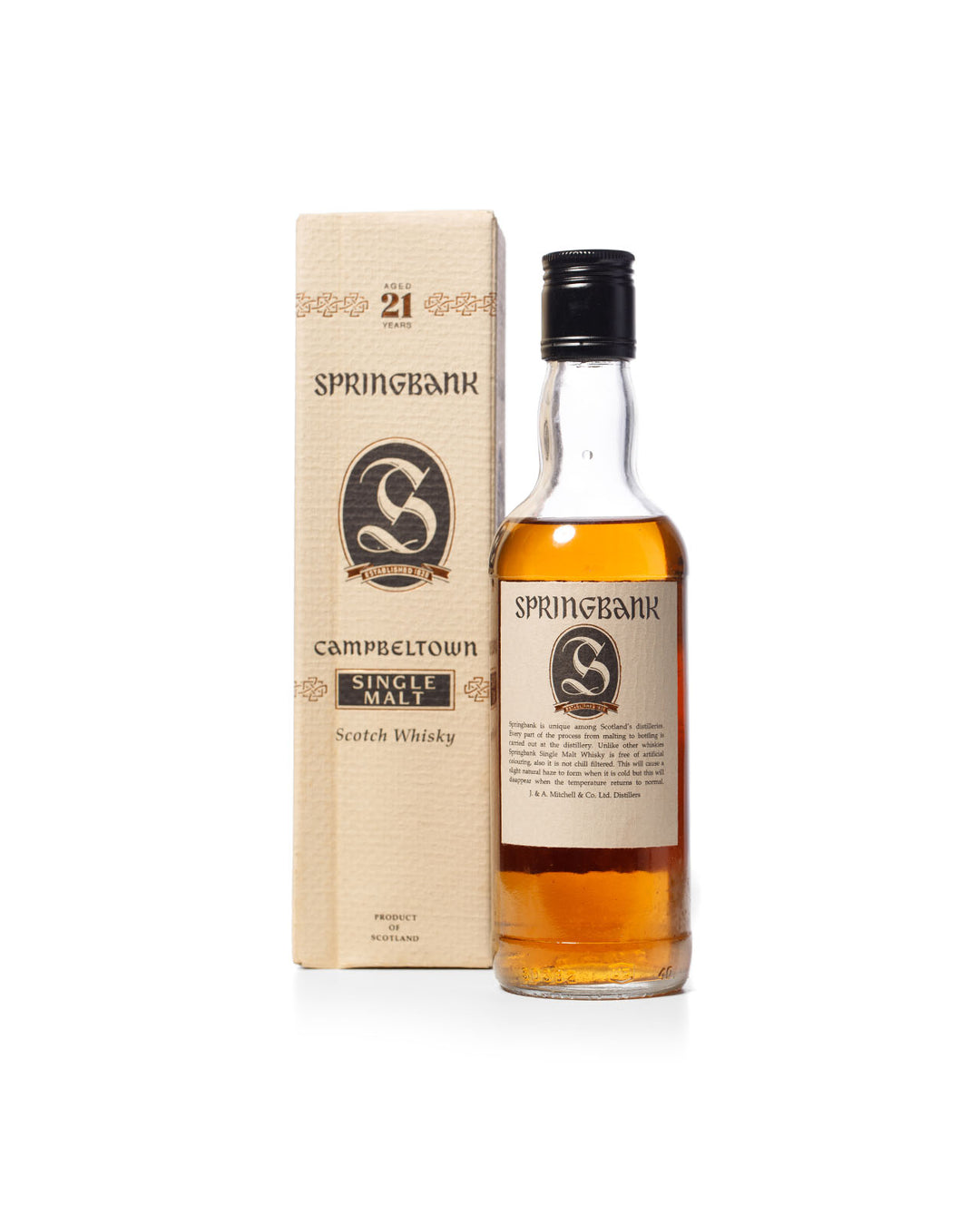 Springbank 21 Year Single Malt 375ml With Original Box