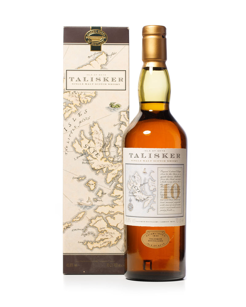 Talisker 10 Year Old Map Label With Original Box