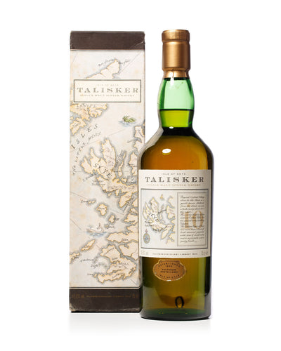 Talisker 10 Year Old Map Label With Original Box