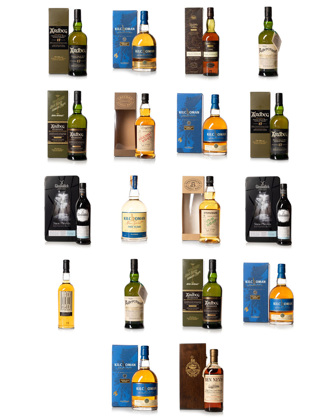 18 瓶“速溶威士忌系列”