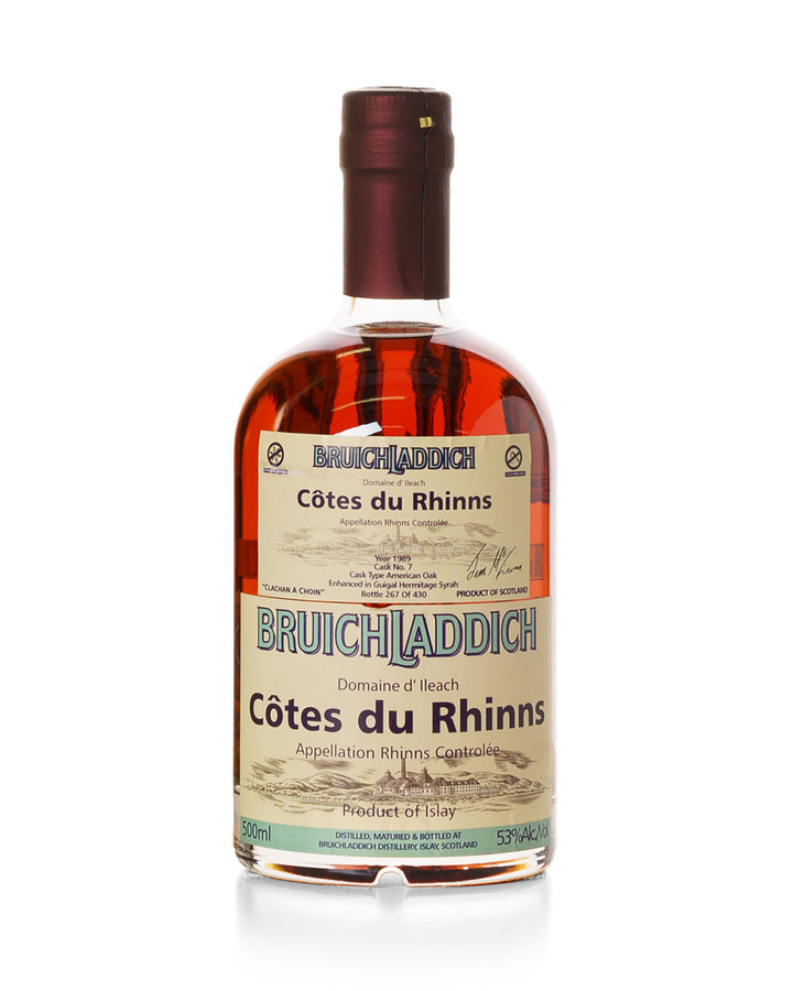 Bruichladdich Valinch 1989 "Cotes du Rhinns" 500ml With Original Tin