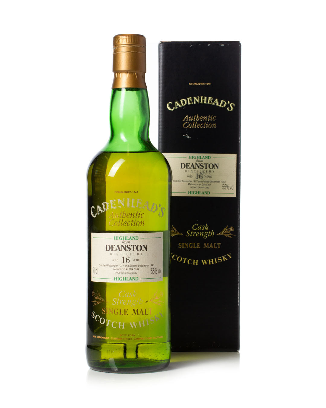Buy Deanston 1977 16 Year Old Cadenhead's Authentic Collection whisky online