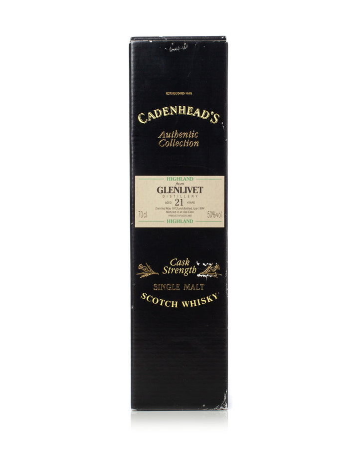 Glenlivet 1973 21 Year Old Cadenhead's Authentic Collection