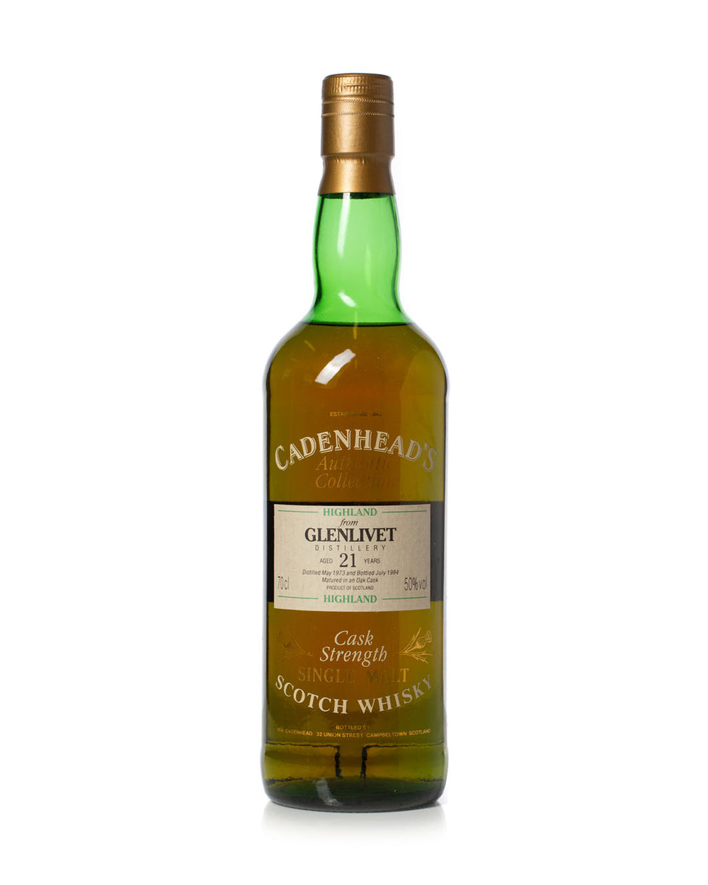Buy Glenlivet 1973 21 Year Old Cadenhead's Authentic Collection