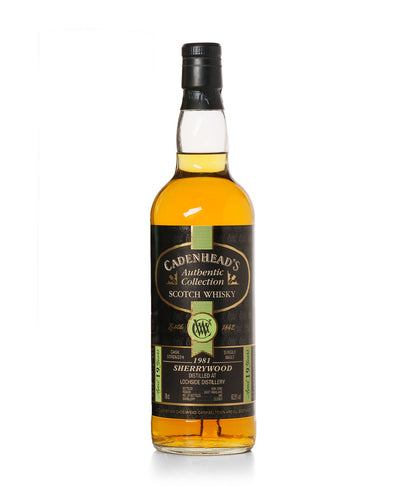 Lochside 1981 19 Year Old Sherrywood Cadenhead's Bottled 2000 With Original Tube