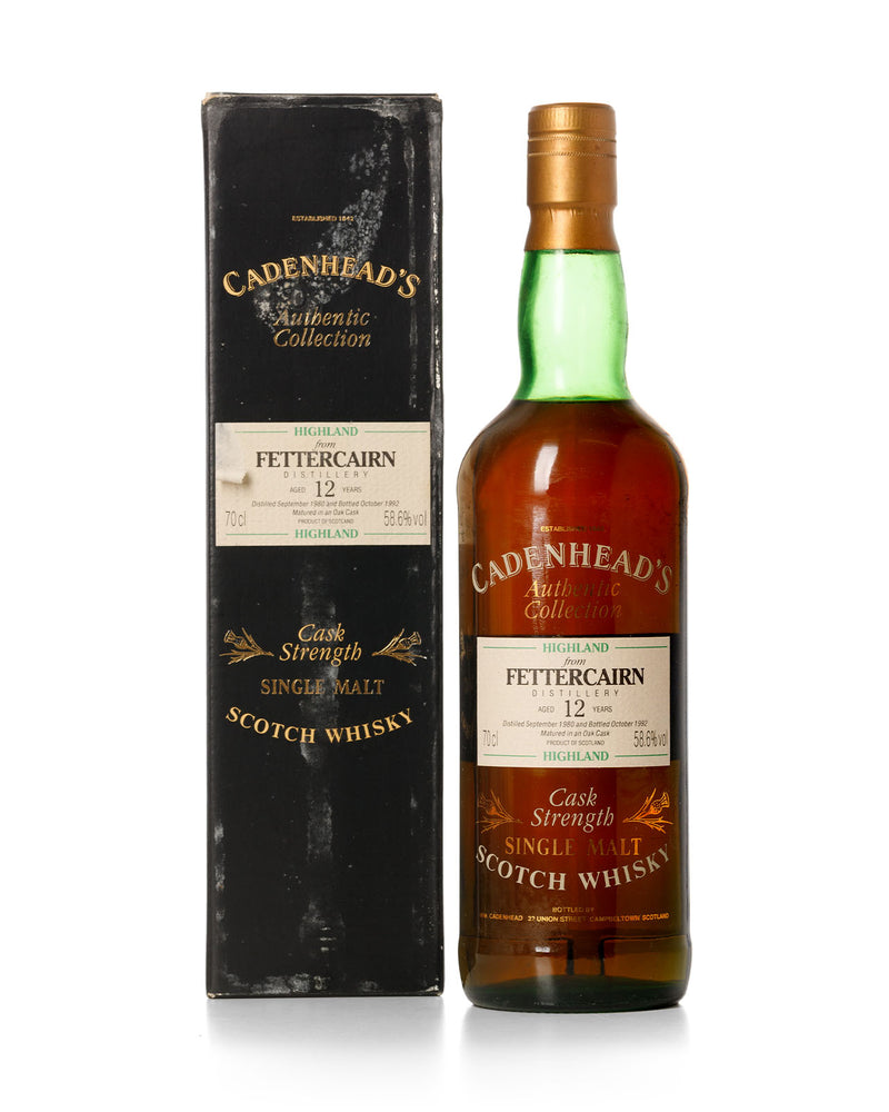 Fettercairn 1980 12 Year Old Cadenheads Authentic Collection Bottled 1992 With Original Box