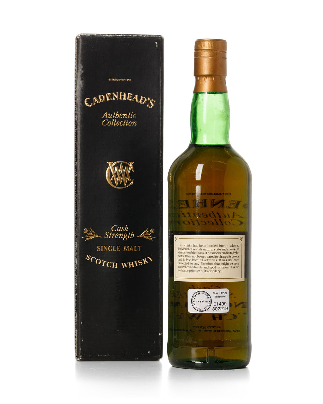 Glen Elgin-Glenlivet 1971 22 Year Old Cadenheads Authentic Collection Bottled 1993 With Original Box