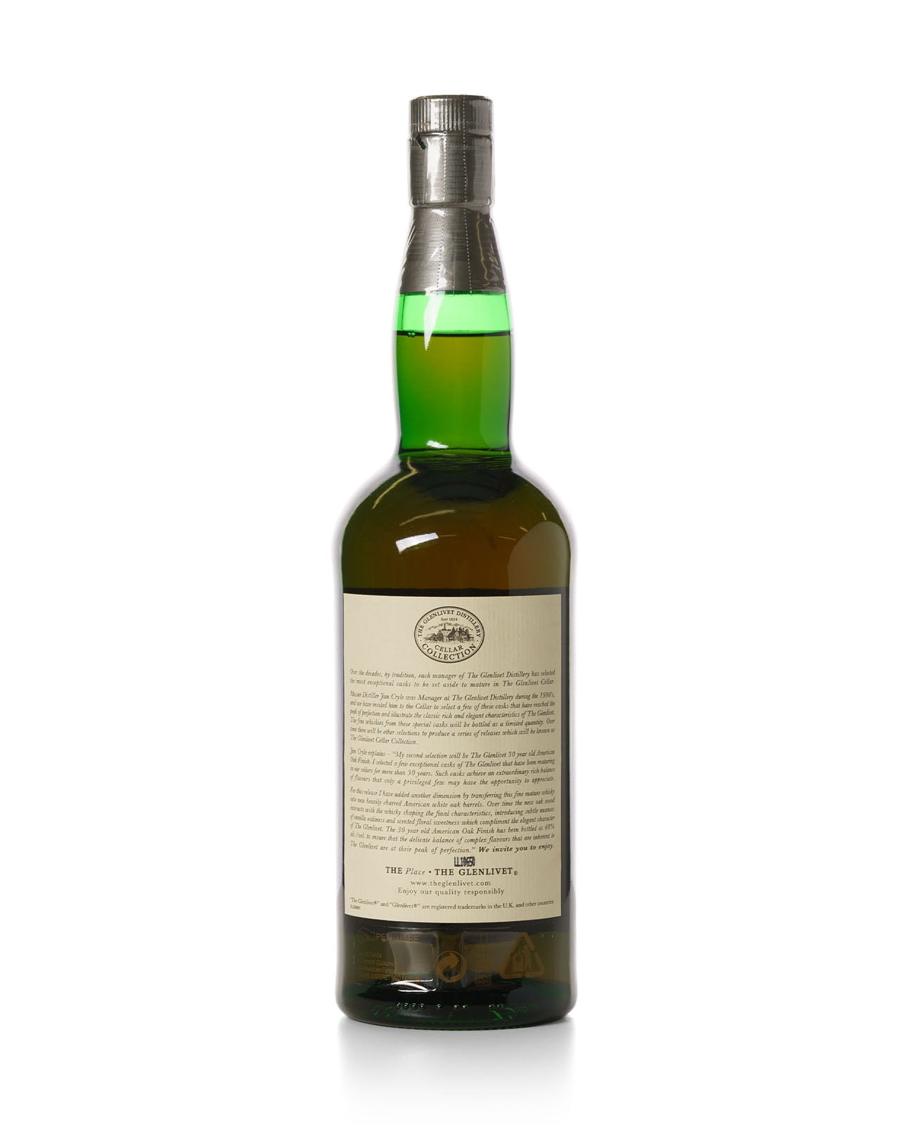 Glenlivet 30 Year Old Cellar Collection American Oak Finish