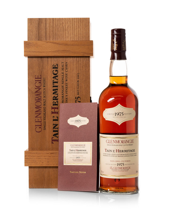 Glenmorangie 1975 28 Year Old Tain L'hermitage Bottled 2003 With Original Wooden Box