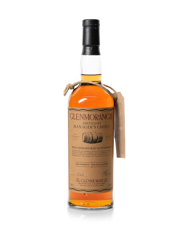 Glenmorangie 1987 13 Year Old Distillery Manager's Choice Bottled 2001 With Original Wooden Box
