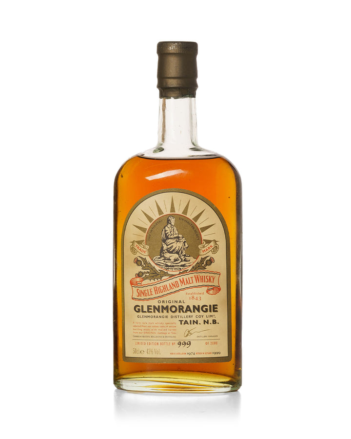 Glenmorangie 1974 Millennium Limited Edition Bottled 1999 With Original Wooden Box