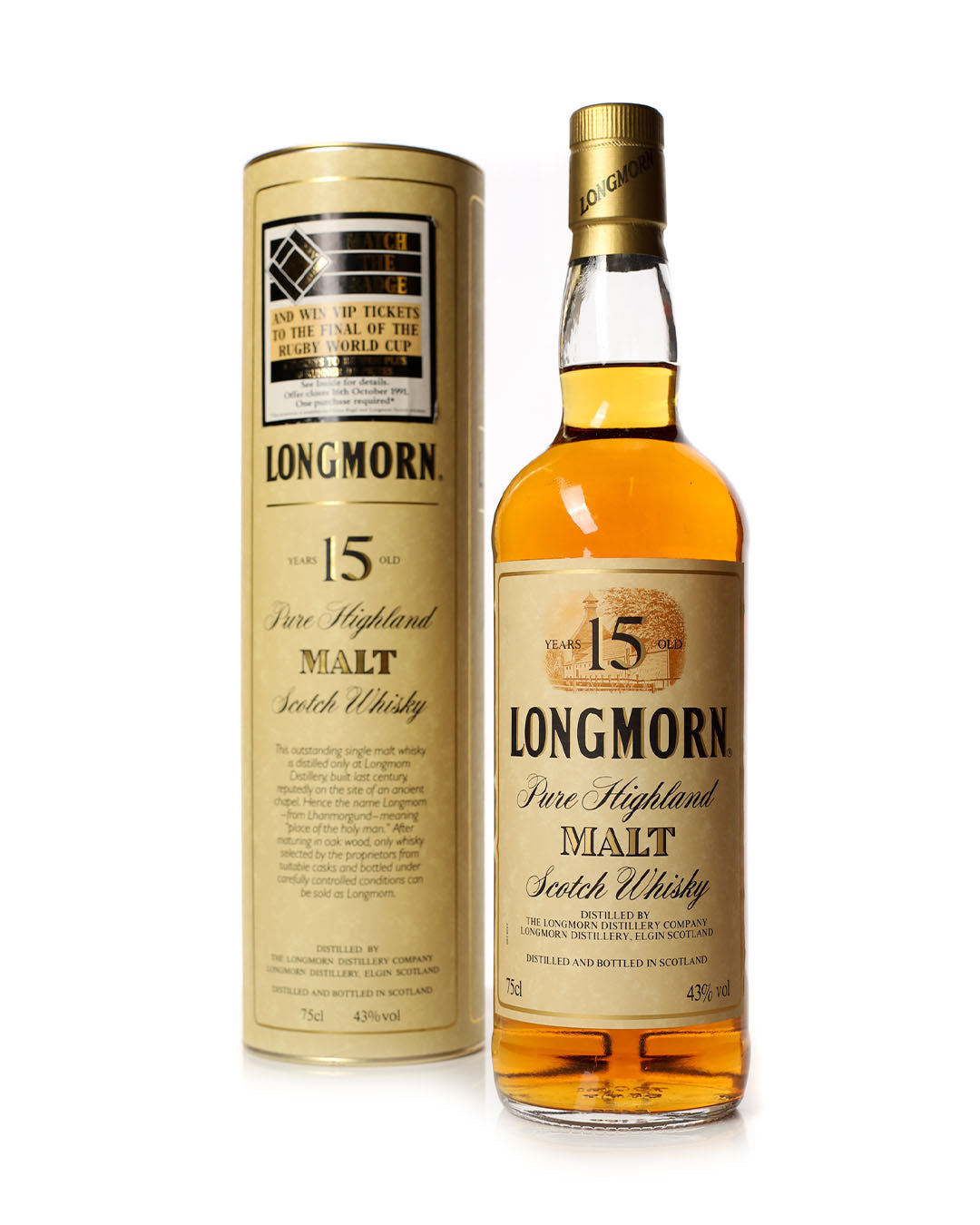 Longmorn 15 Year Old 75cl With Original Tube