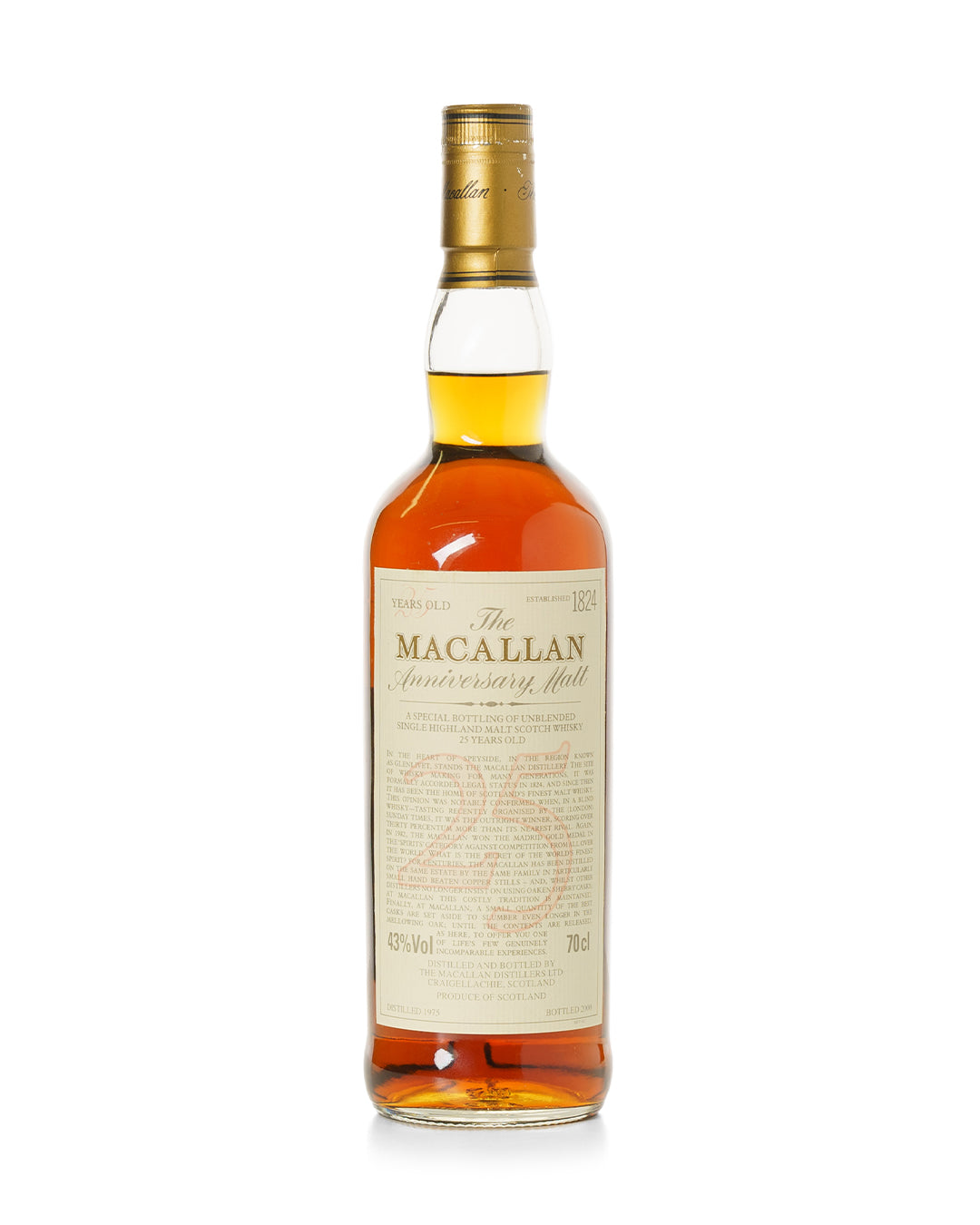Macallan 1975 - 25 year old Anniversary Malt - Bottled 2000 – Mark