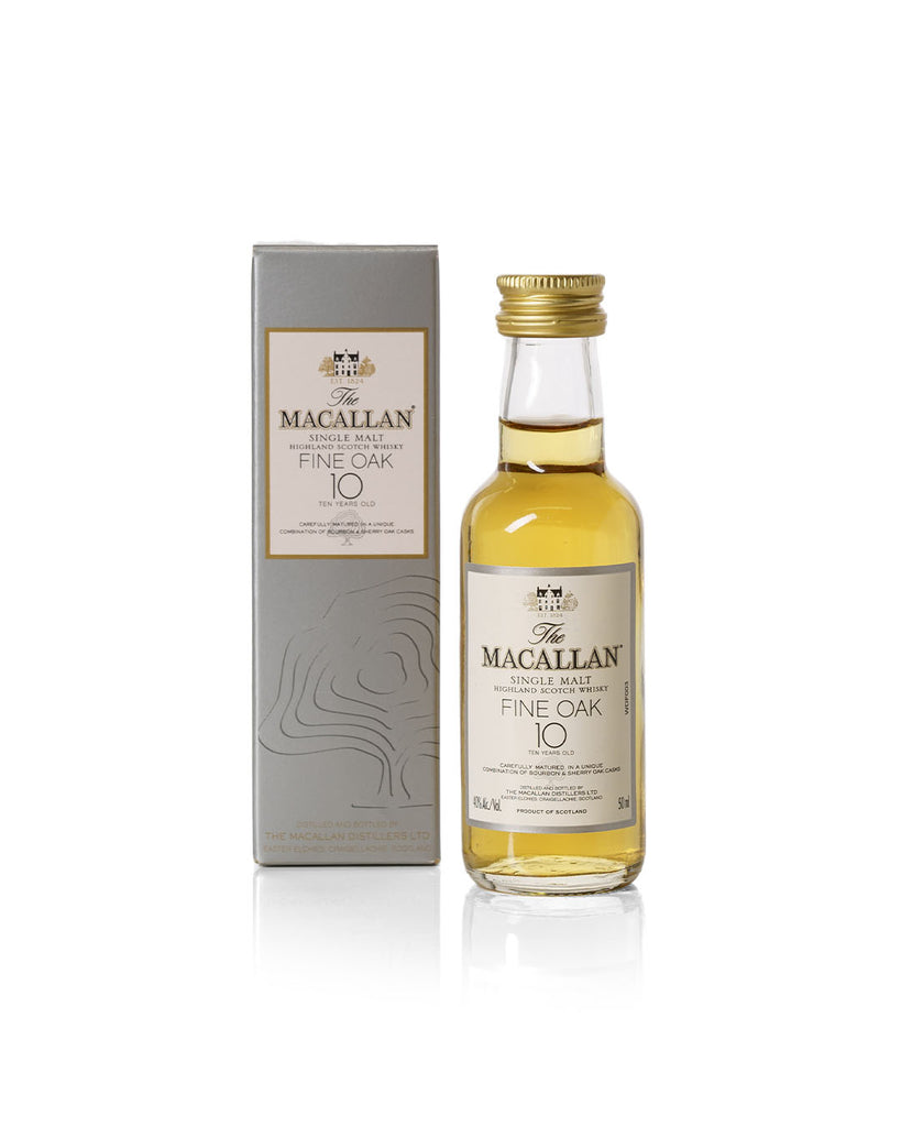 Macallan 10 Year Old Fine Oak 50ml Miniature With Original Box