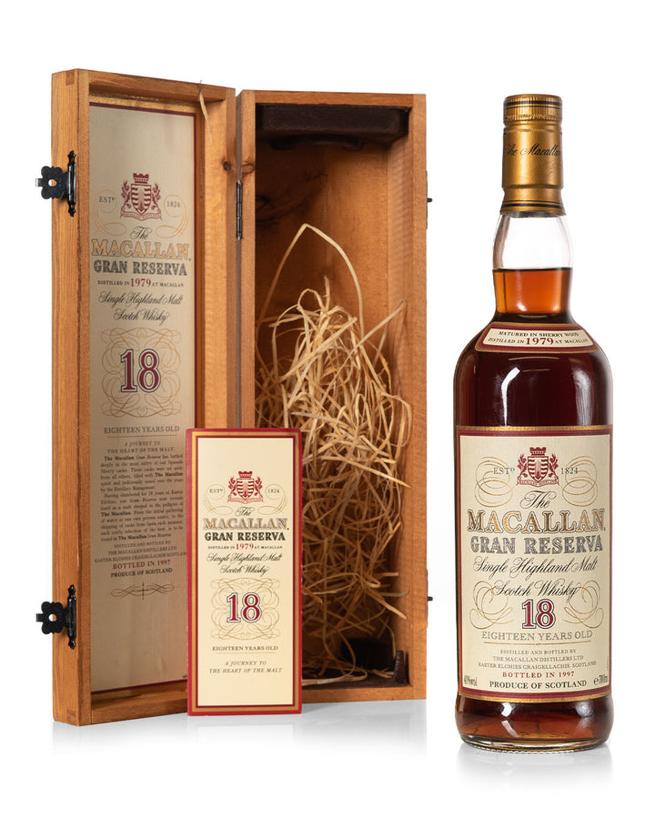 Macallan 1979 18 Year Old Gran Reserva Bottled 1997 With Original Wooden Box