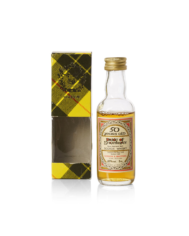 Pride of Strathspey 1938 50 Year Old Gordon & Macphail Bottled 1988 5cl Miniature With Original Box