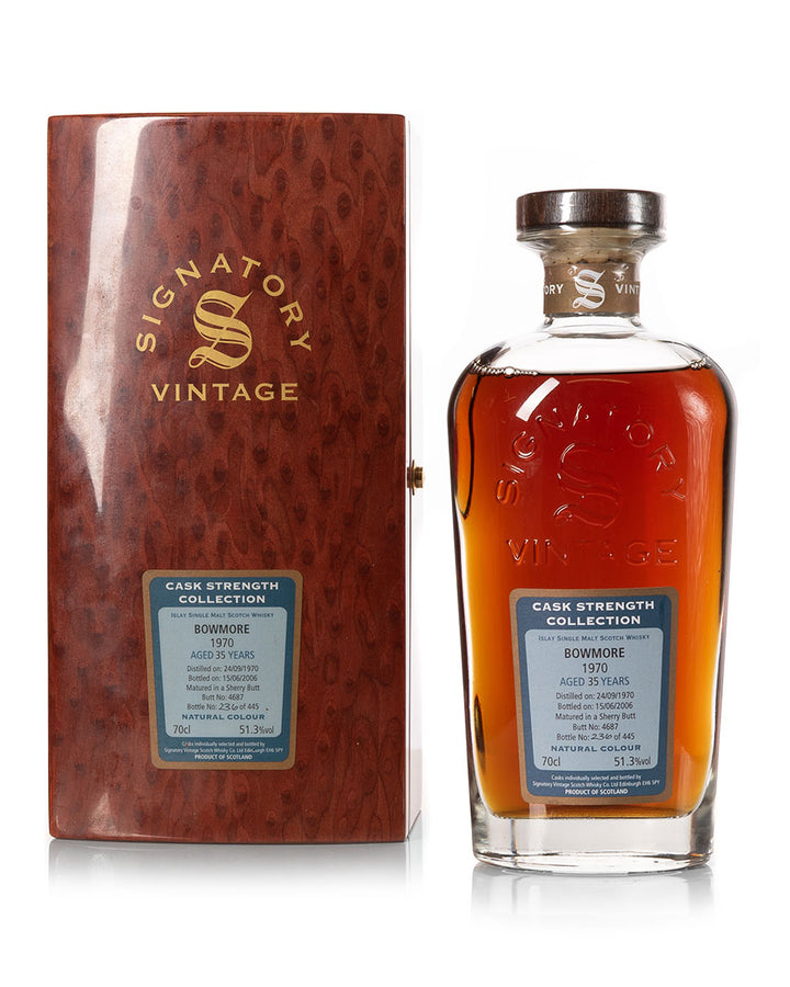 Bowmore 1970 35 Year Old Signatory Vintage Cask Strength Collection