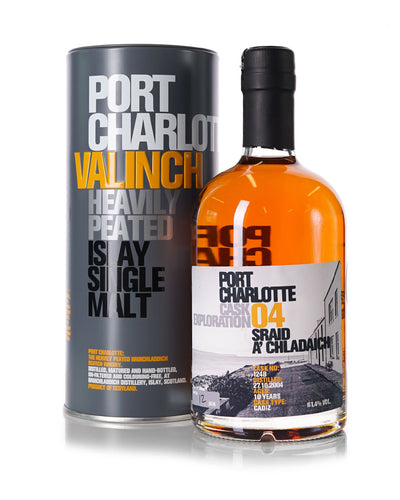 Port Charlotte Valinch Cask Exploration No.s 1-21 Collection With Original Tins