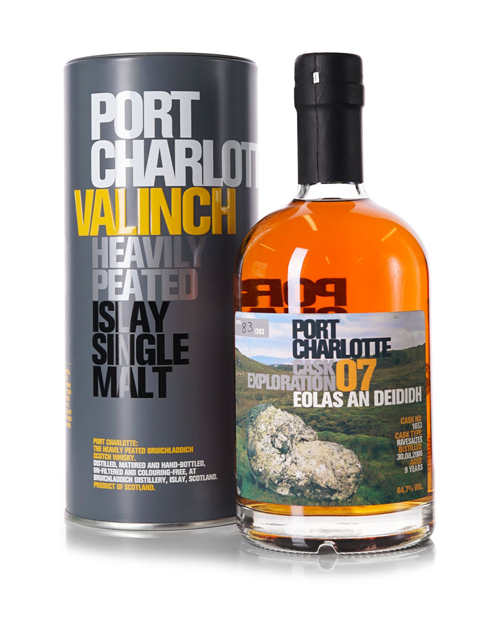 Port Charlotte Valinch Cask Exploration No's 1-21 Vertical With Original Tins