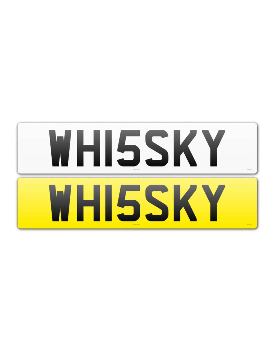 whisky number plate WH15 SKY